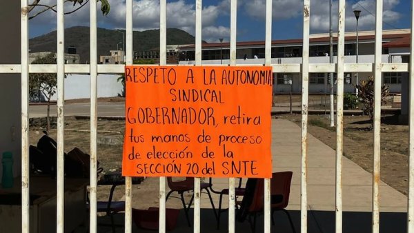 SNTE denuncia la intromisión de gobernador en elecciones seccionales 