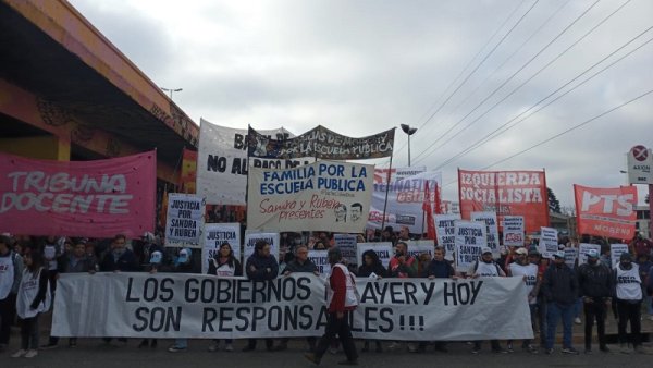 Masiva movilización exigió justicia por Sandra y Rubén