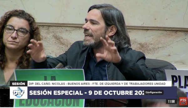 Del Caño: “Mienten cuando dicen que no hay plata para la universidad; la hay para beneficios a Galperin”