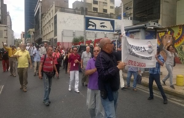 (FOTOS) Jornada de lucha de los trabajadores del Metro de Caracas