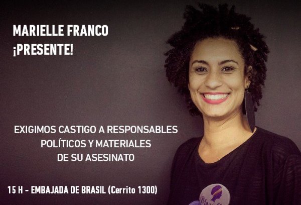 La izquierda repudiará el asesinato de Marielle Franco