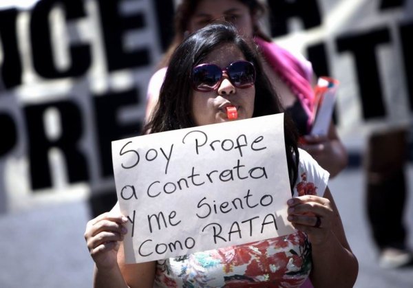 Asamblea Nacional del Colegio de Profesores frente al primer año del gobierno de Piñera