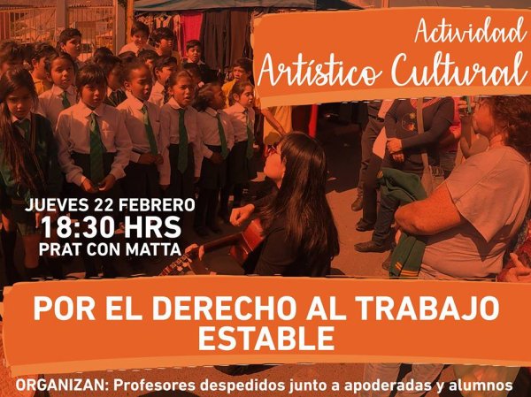 Antofagasta: Profesores, apoderados y alumnos convocan a actividad cultural contra despidos