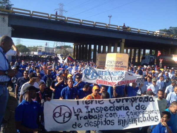 Brutal represión a marcha obrera en Venezuela