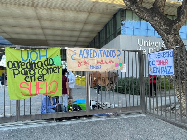 Estudiantes Universidad de O'Higgins en paro