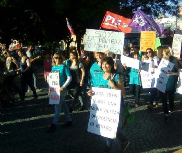 Marcha contra la violencia machista en Tandil 