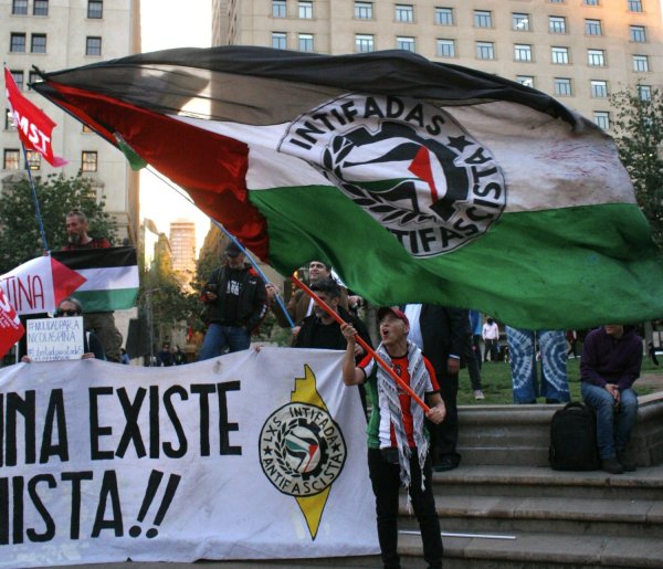 Masiva manifestación en solidaridad con el pueblo palestino