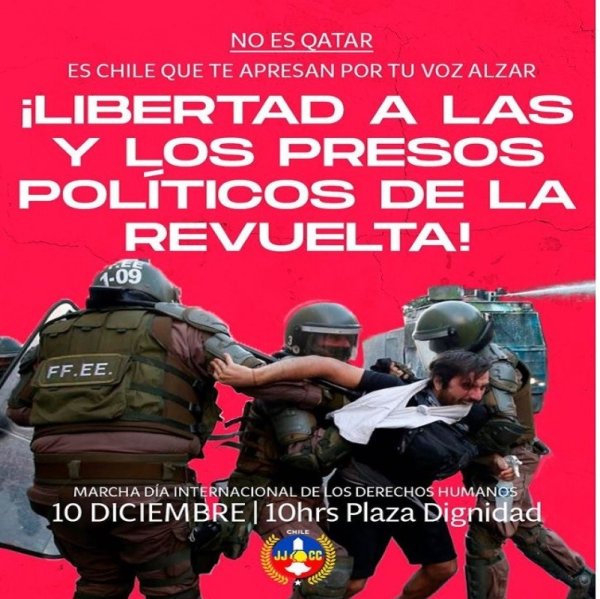 Juventudes Comunistas después de 3 años se enteran que aún hay presas y presos políticos