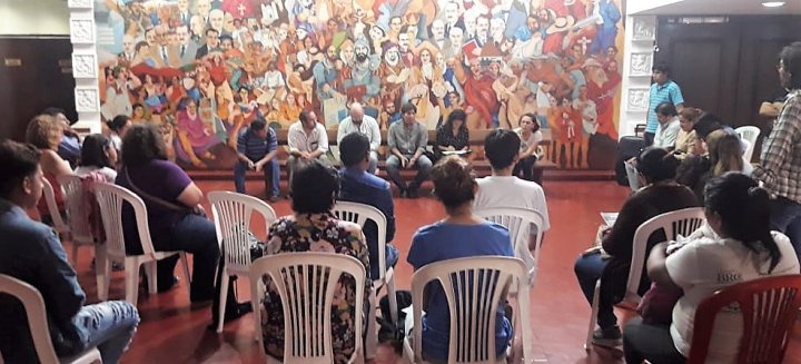 Foto: Audiencia en defensa de la salud pública impulsada por la banca del Frente de Izquierda. Legislatura de Jujuy. Noviembre de 2.018