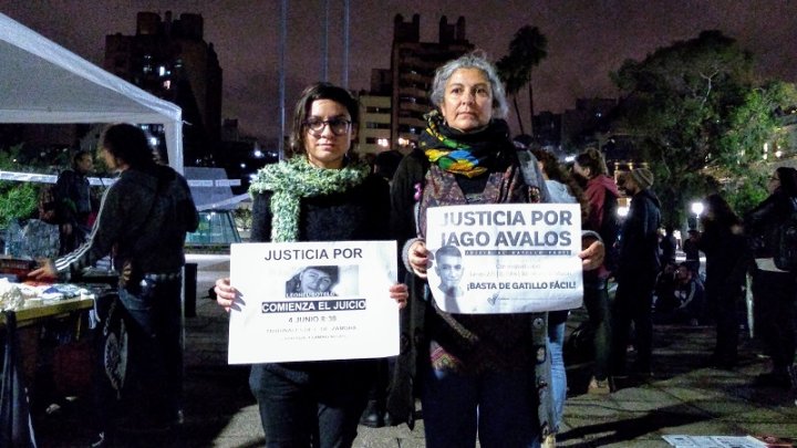 Noel Argañaraz, candidata a legisladora por el PTS-FIT, estuvo presente en el acto