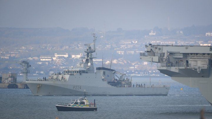 HMS Trent en Portsmouth en 2020. Getty Images