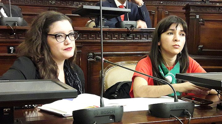 Mailé Rodriguez y Macarena Escudero, autoras del proyecto impulsado por Noelia Barbeito