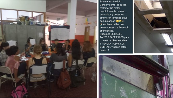 Calor insoportable, sofocones, clases en el patio, problemas estructurales... le realidad que el relato no tapa