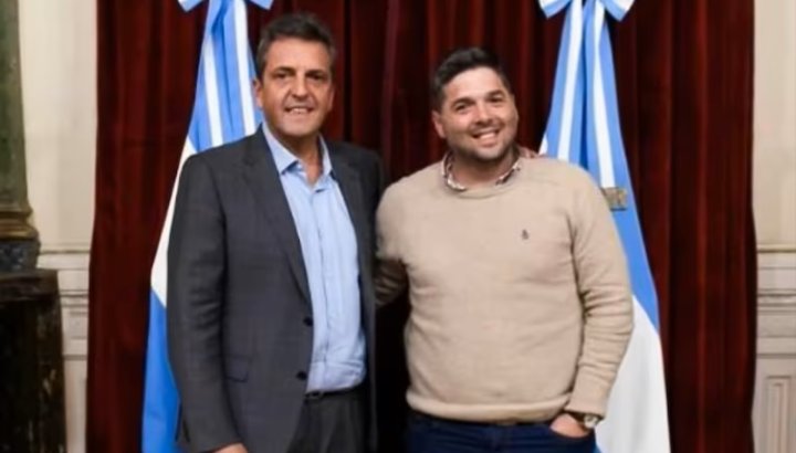 Sergio Massa y Facundo Albini | Foto X