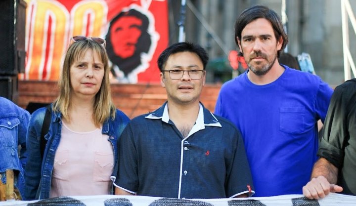 Alejandrina Barry, César Arakaki y Nicolás del Caño | Foto Enfoque Rojo