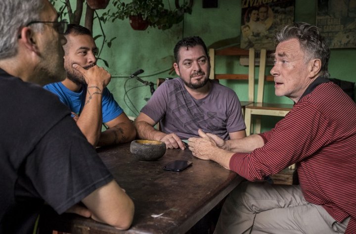 Sergio Dawi en plena charla con La Izquierda Diario. (Foto: Marcelo Scoppa)