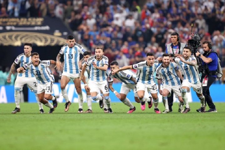 El momento exacto en que Argentina salió campeón. Foto: @fifaworldcup_es