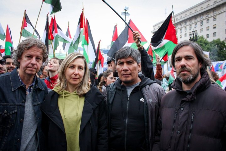 Diputados nacionales del PTS en el Frente de Izquierda: Christian Castillo; Myriam Bregman; Alejandro Vilca y Nicolás del Caño 