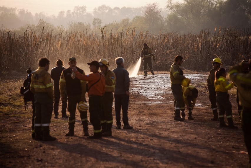 Brigadistas de incendio. Caimancito, Jujuy.